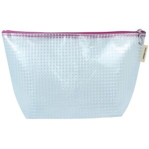 Dana Herbert Designs “The Grid” Vinyl Makeup Bag – L